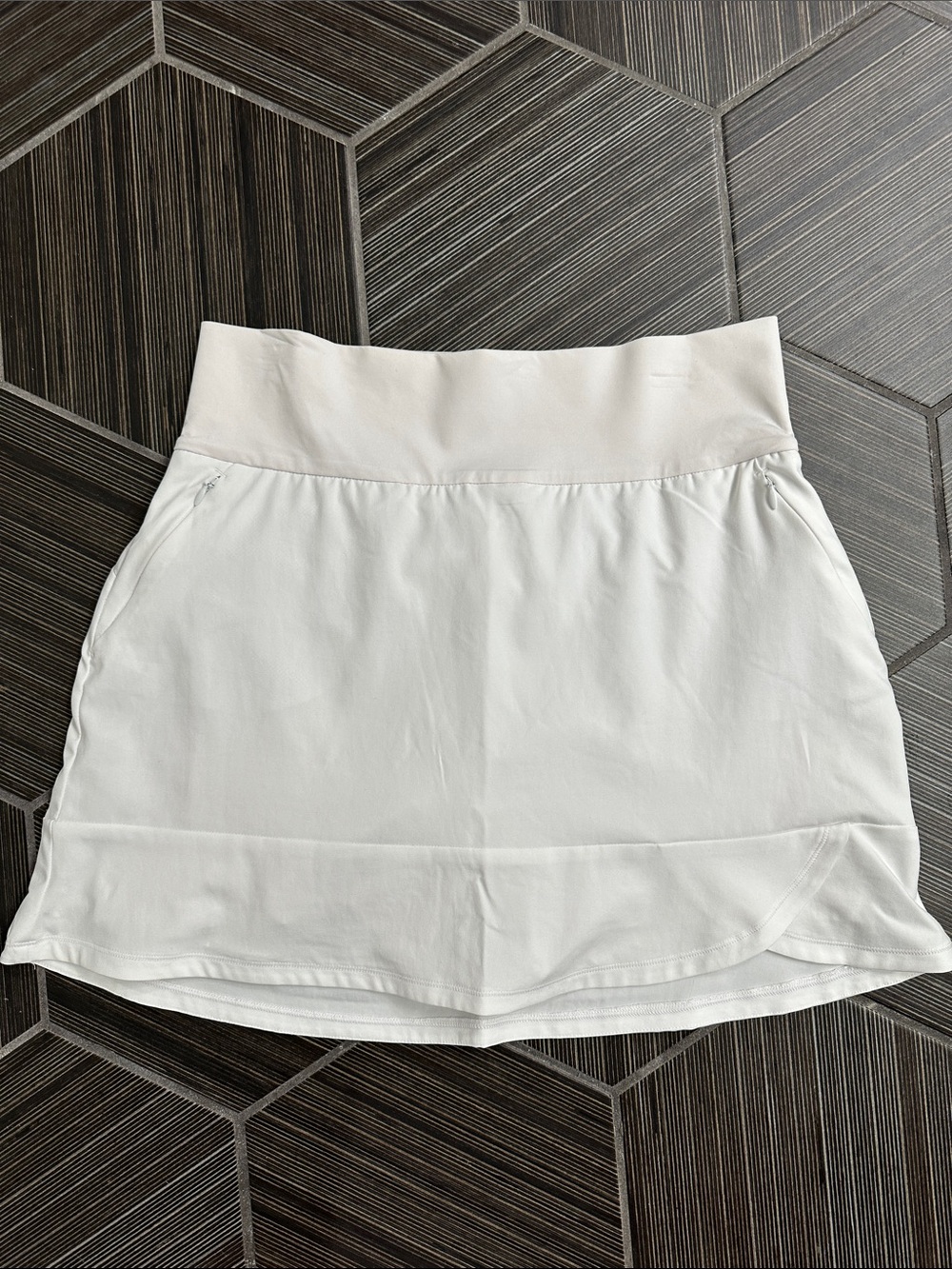 adidas White Athletic Skirt with Built-In Short